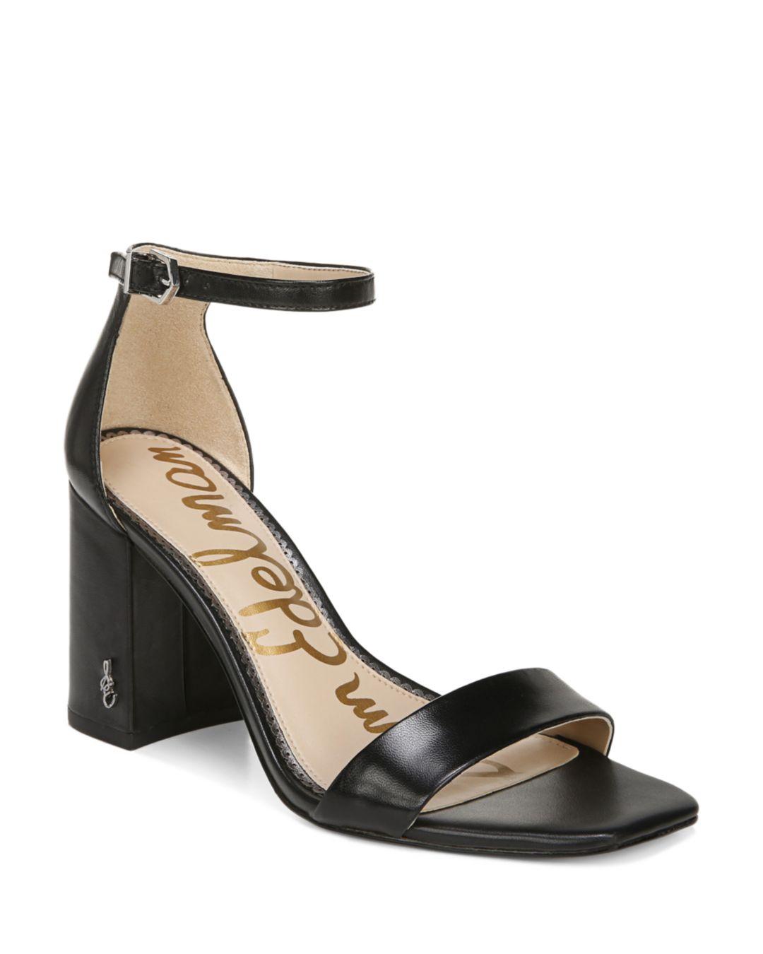 sam edelman black heel sandals