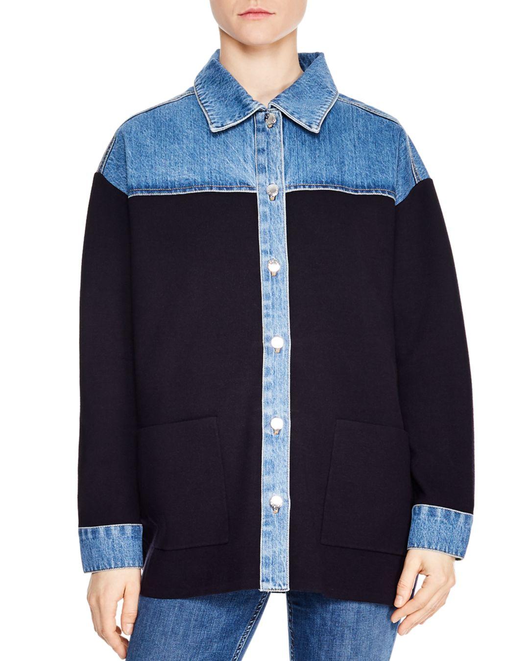 denim jacket sandro