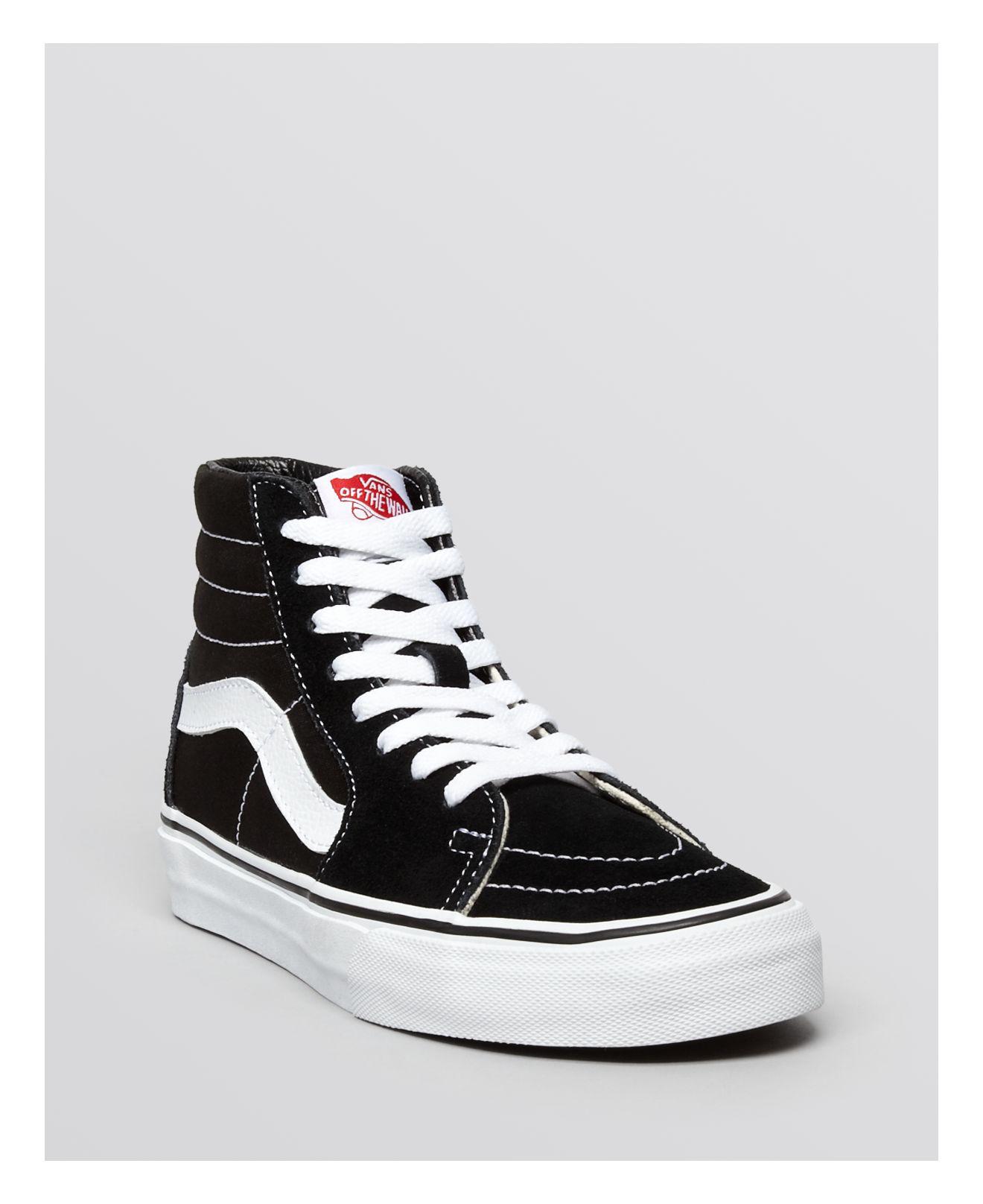 Vans Unisex Sk8 High Top Sneakers in Black - Save 16% | Lyst