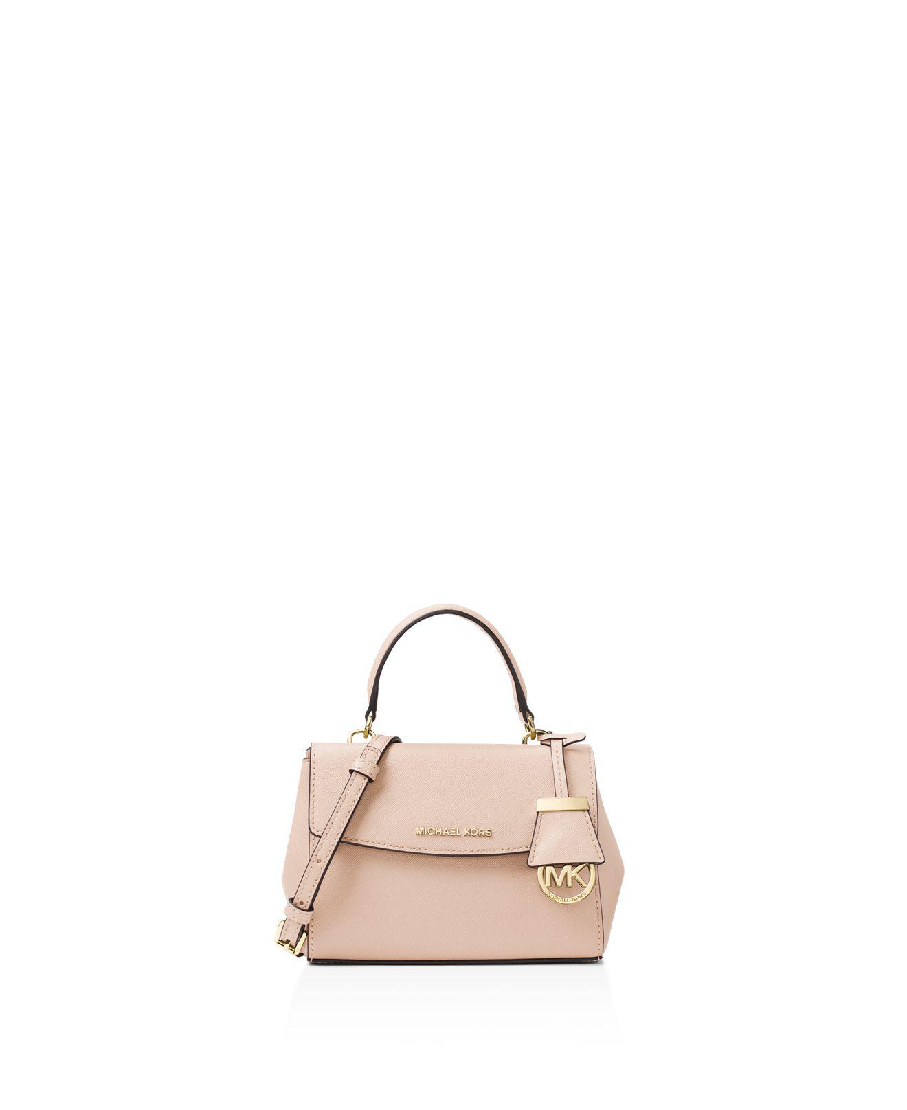 Manifold Wings forudsigelse Michael Kors Ava Extra-small Saffiano Leather Crossbody in Soft Pink (Pink)  - Lyst
