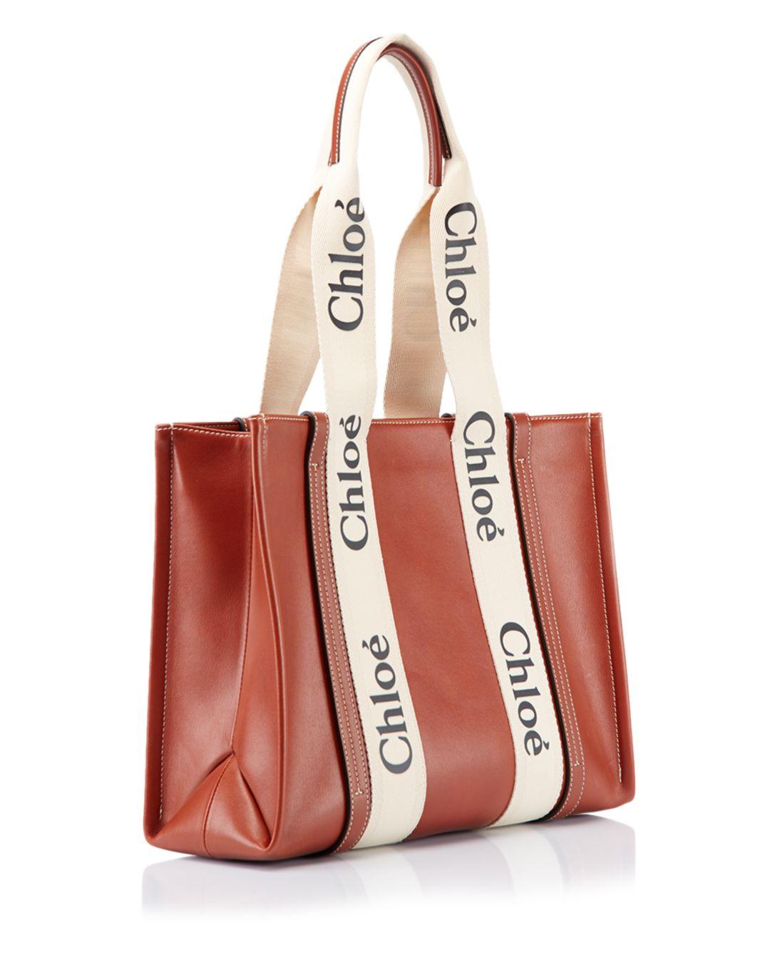 chloe leather tote