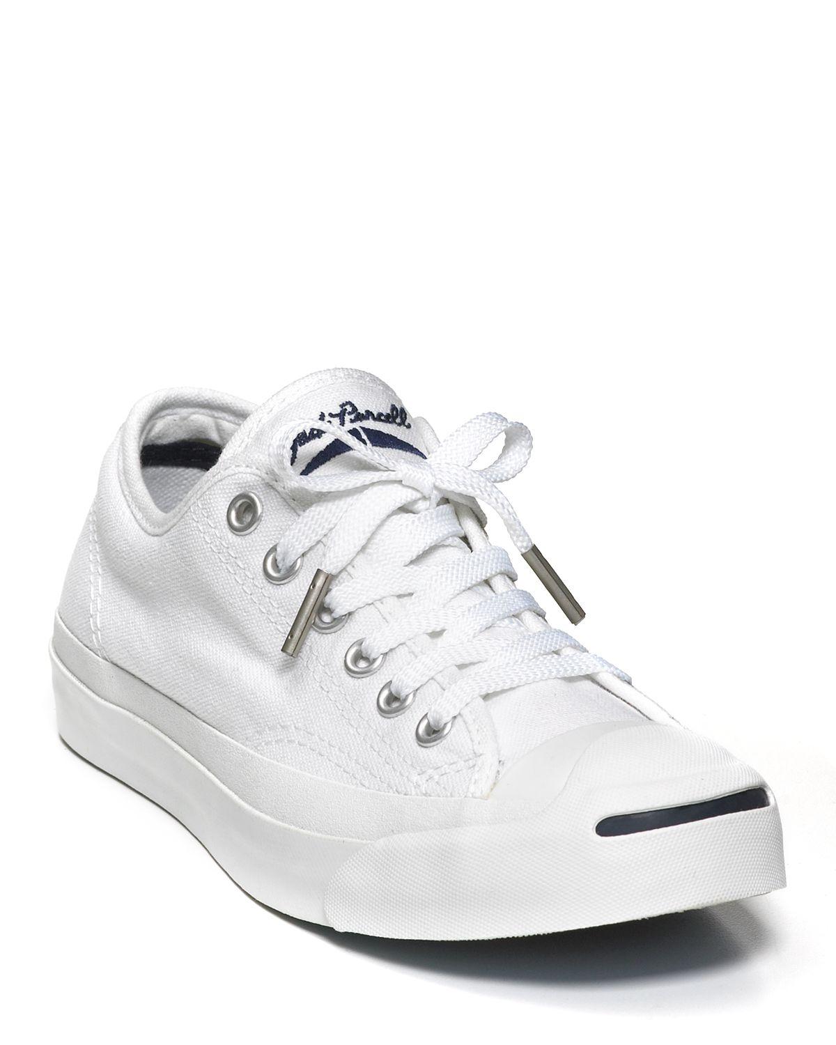 Converse Canvas Jack Purcell White Core Sneakers Lyst
