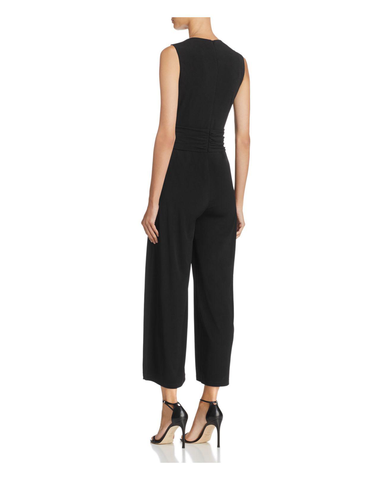 Download Lyst - Michael Michael Kors Mock-neck Jumpsuit in Black