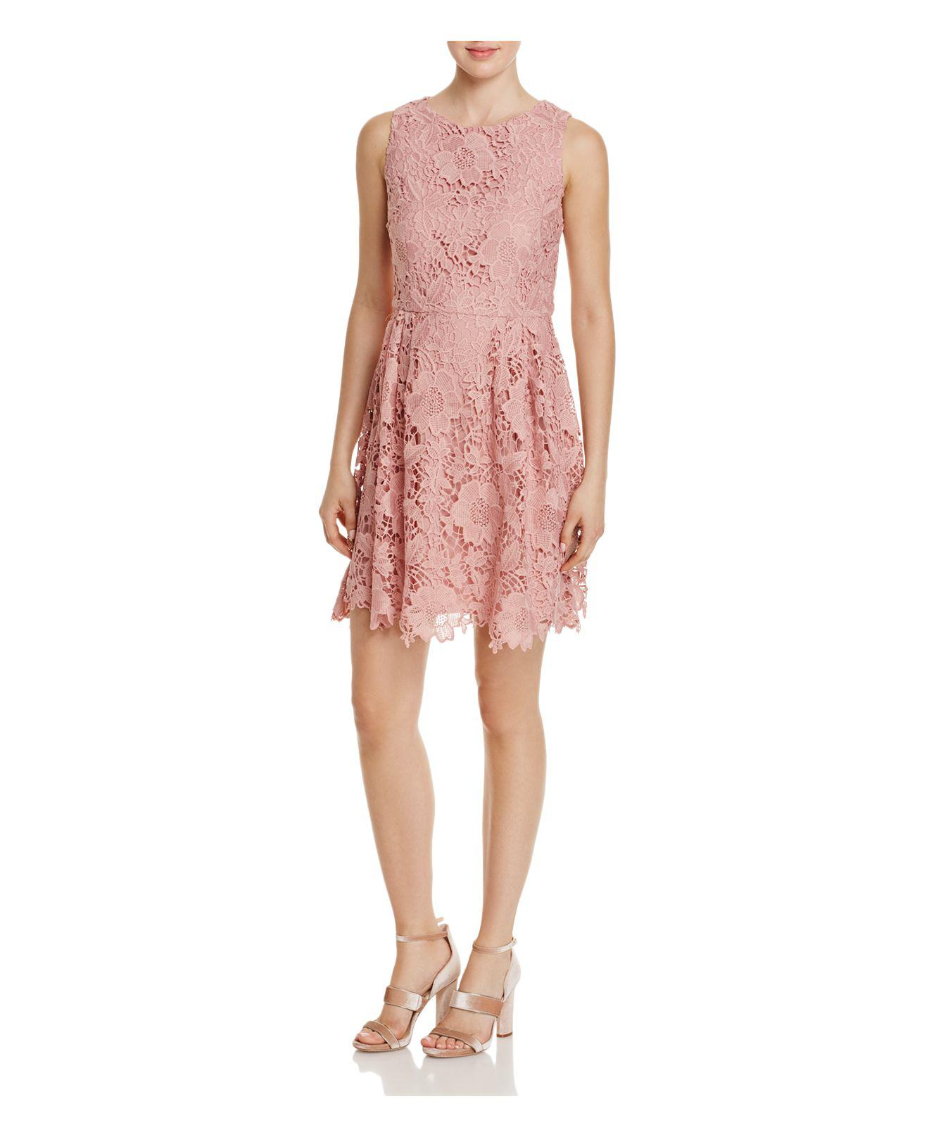 Cece by Cynthia Steffe Claiborne Lace Dress in Rose Pearl