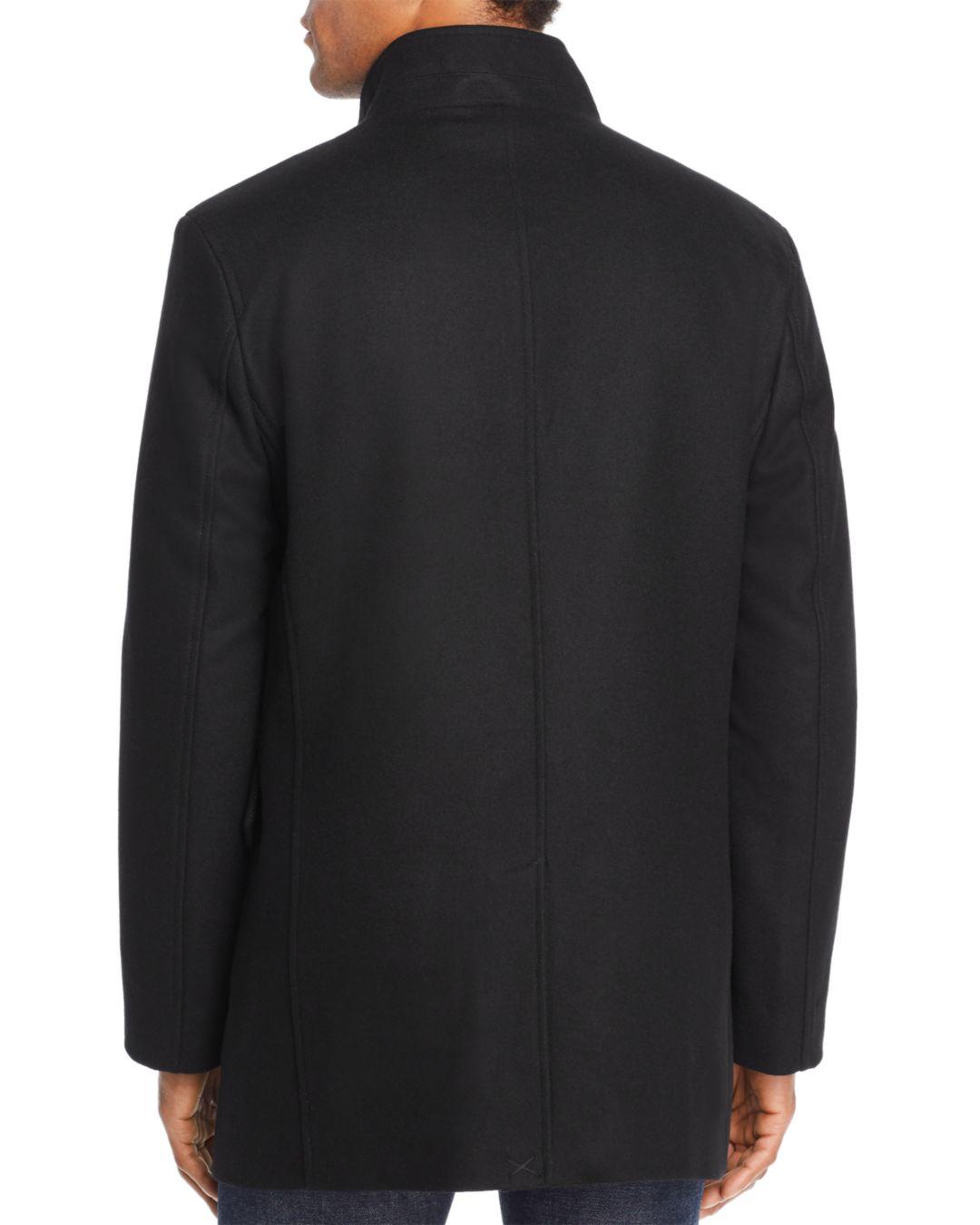 Cole Haan Wool Melton 3 - In - 1 Top Coat in Black for Men - Lyst