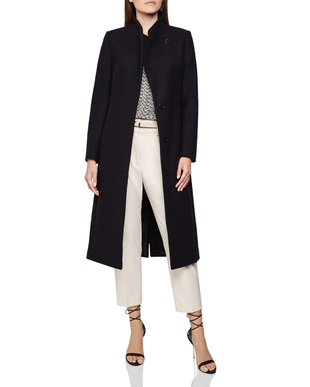 wrap collar coat