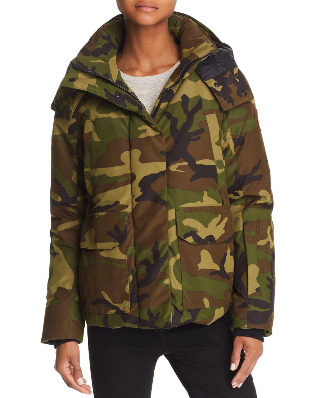 goose down camo jacket