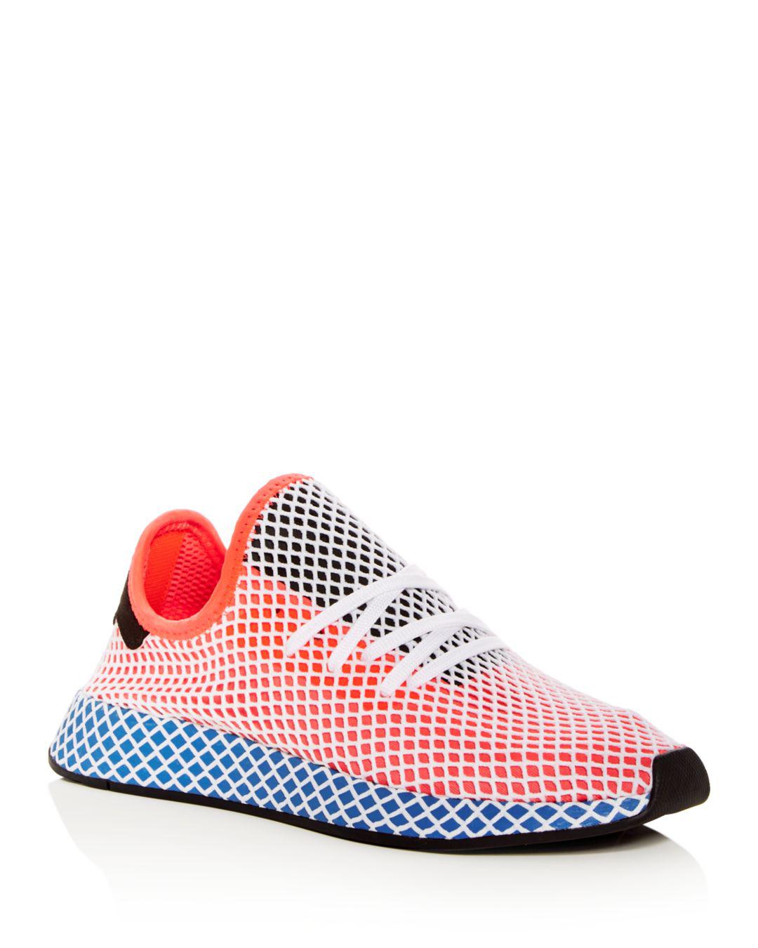 adidas Shoes Deerupt Runner Red Blue White Size 8 for Men | Lyst