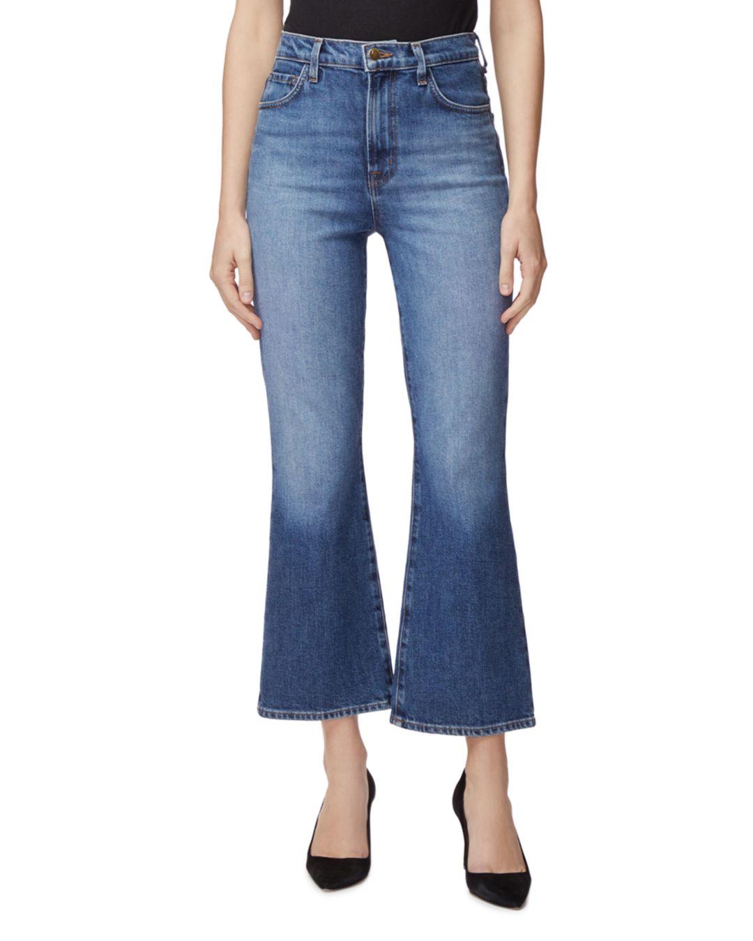 J Brand Denim Julia High Rise Flared Jeans In Metropole in Blue | Lyst