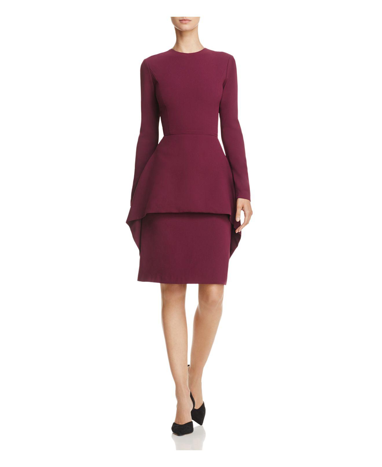 alice and olivia peplum dress