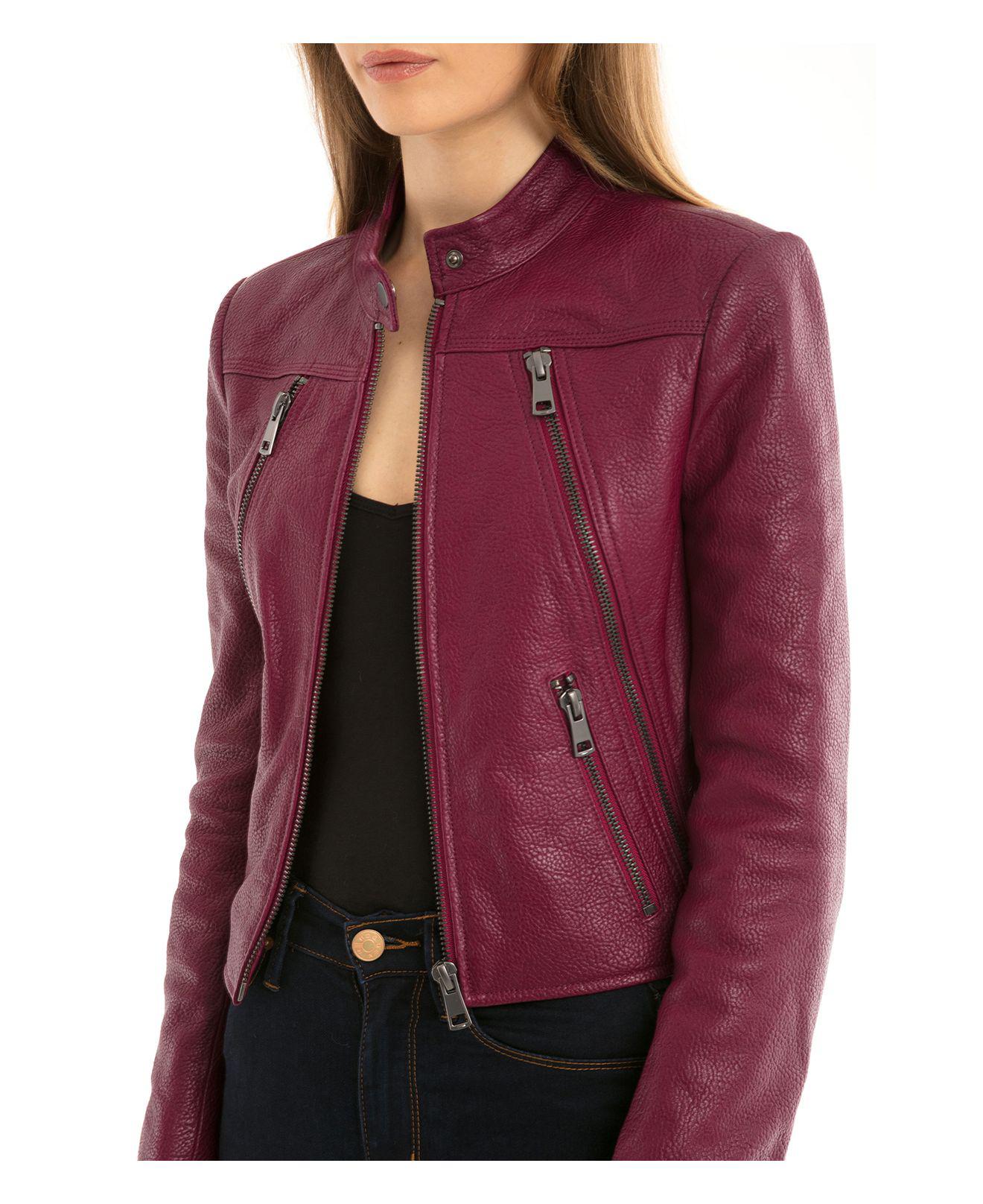 bagatelle textured faux fur jacket