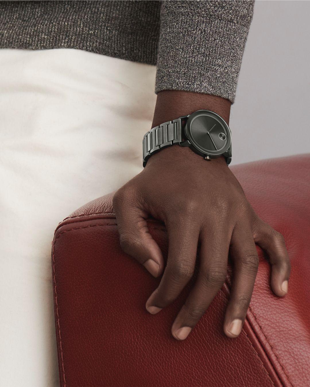 movado bold evolution bracelet watch