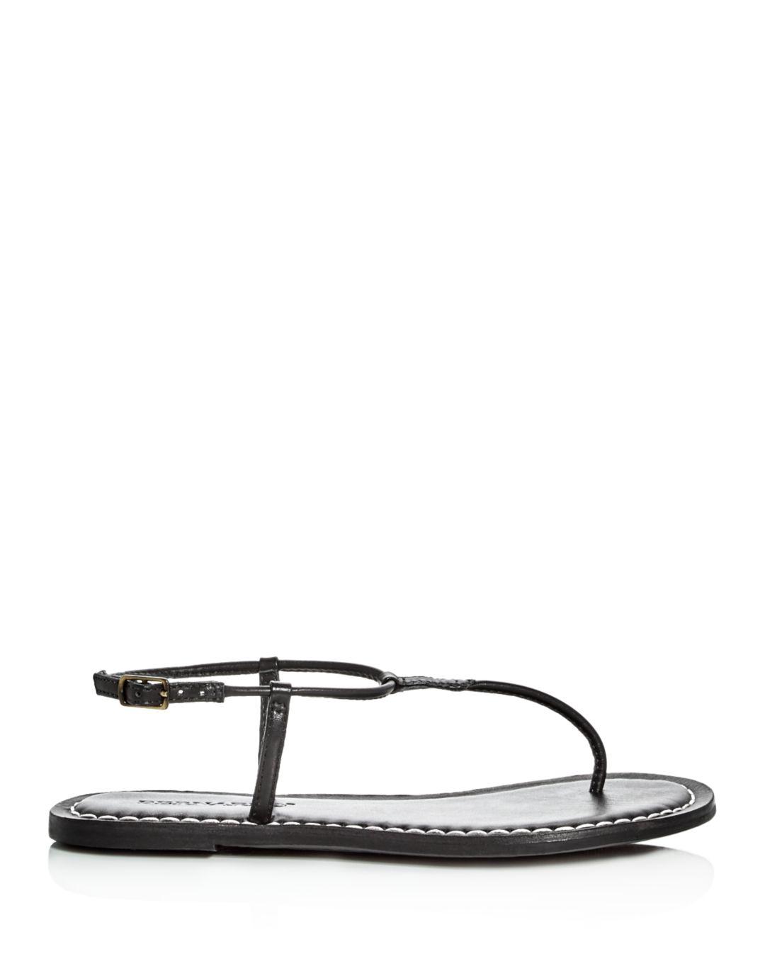 Bernardo Lilly T - Strap Thong Sandals in Black - Lyst