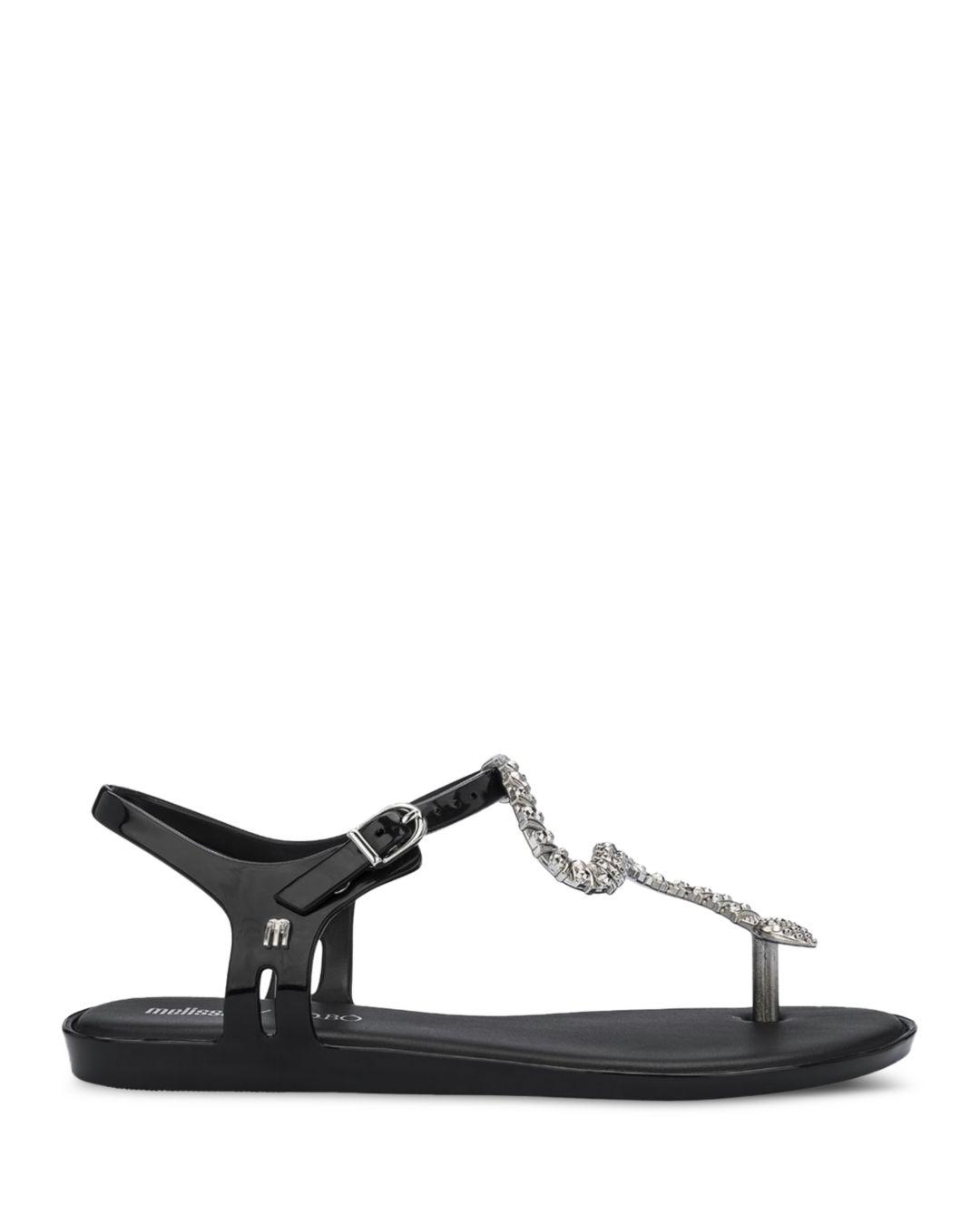 Melissa Solar Bobo Thong Sandals in Black | Lyst