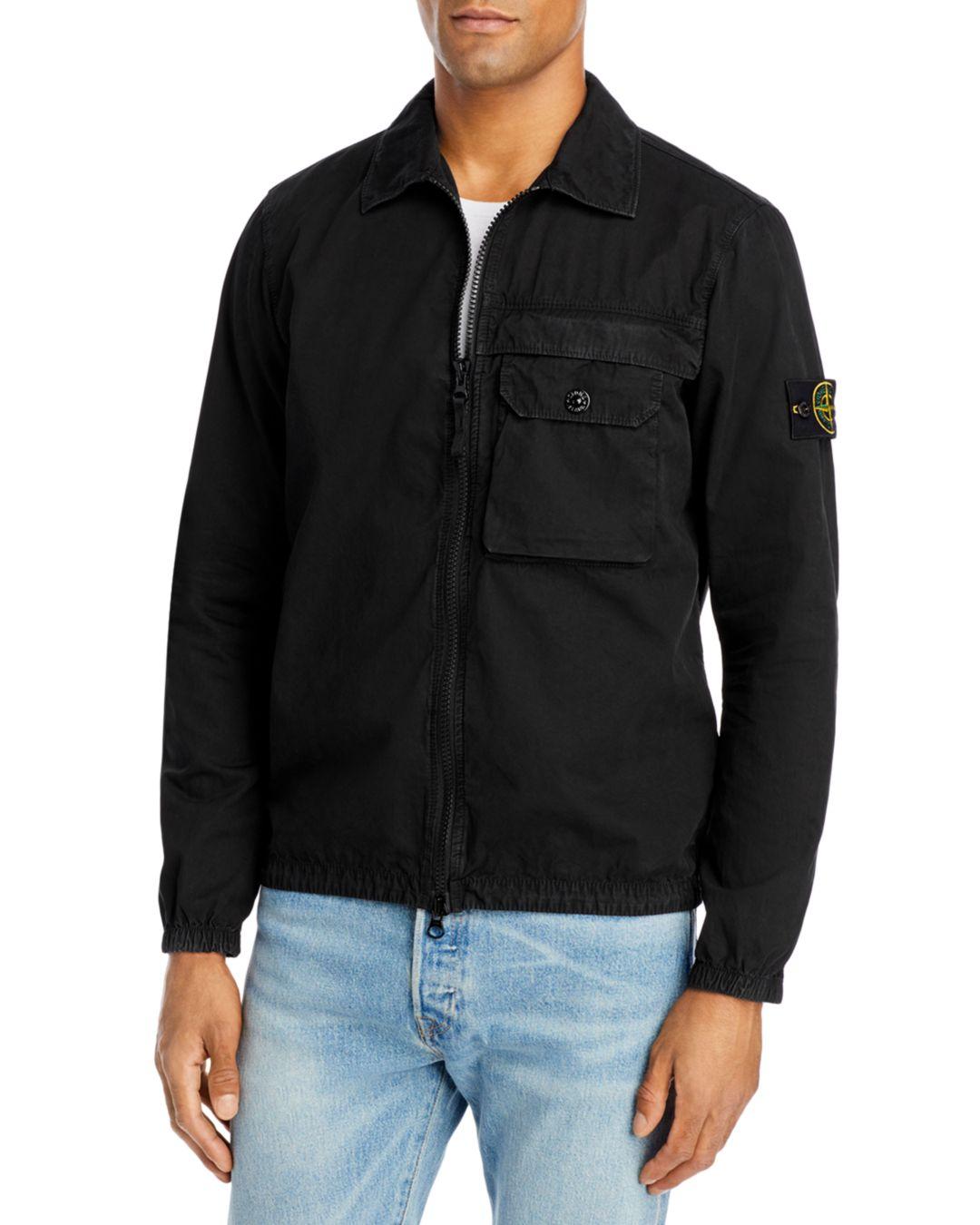 Stone Island Overshirt in Black (Purple 
