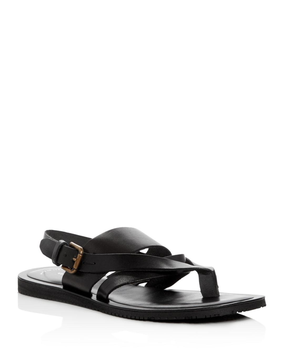 Cole Men's Reel Ist Leather Thong Sandals in Black for Men Lyst