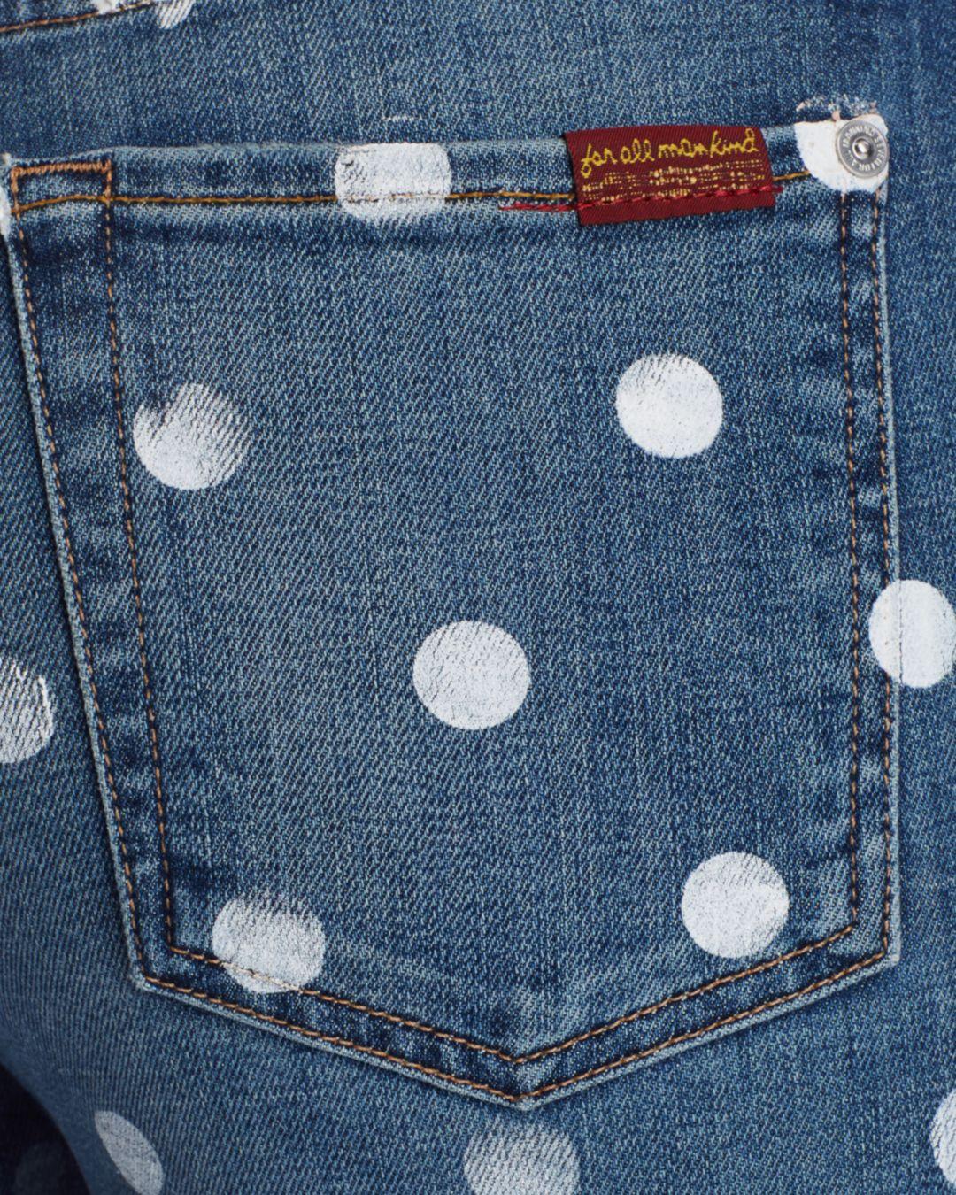 7 for all mankind polka dot jeans