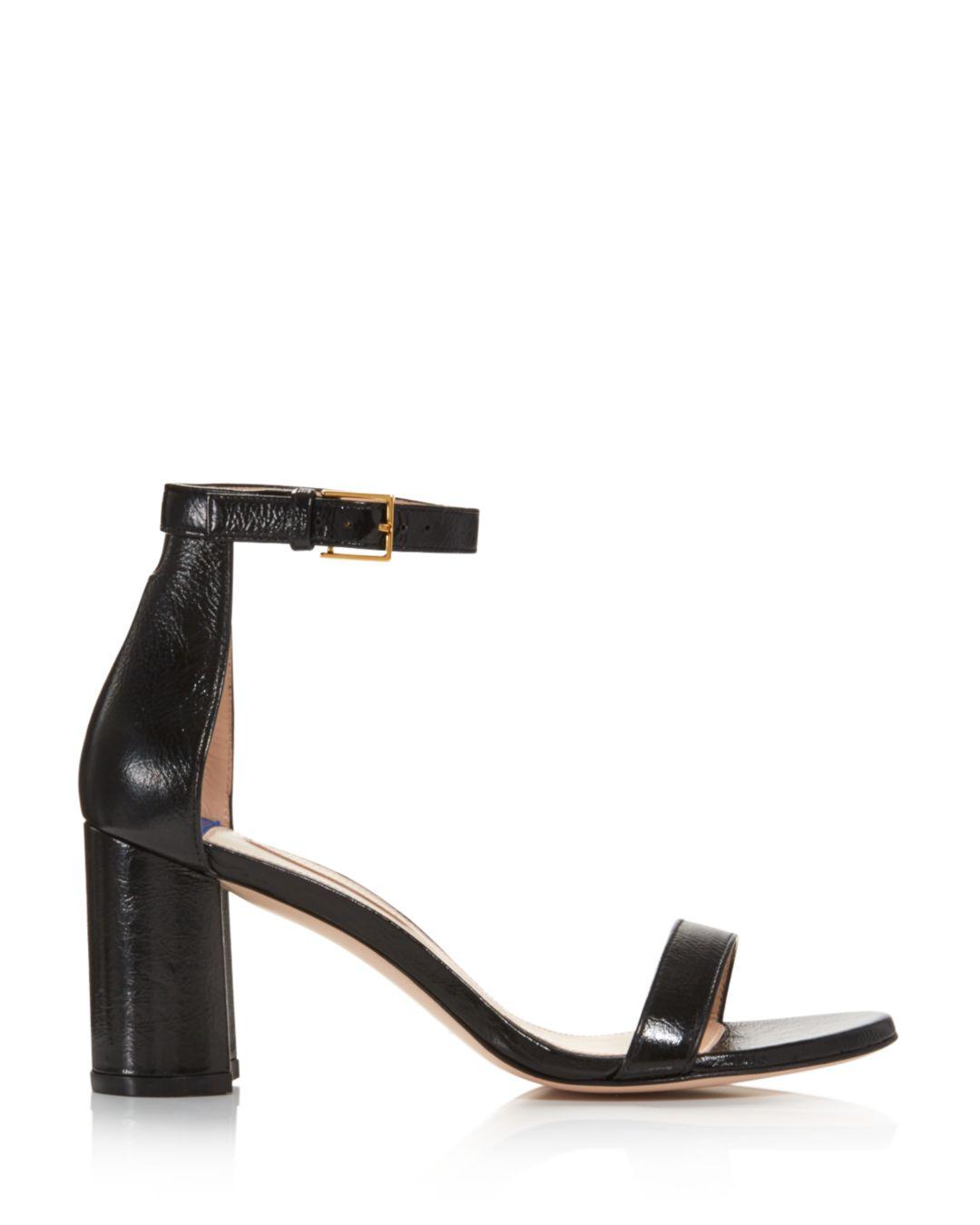 stuart weitzman women's lessnudist block heel sandals