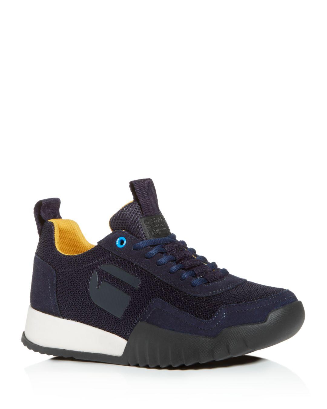 G-Star RAW Leather G - Star Raw Men's Rackam Rovic Low - Top Sneakers in  Navy (Blue) for Men - Lyst
