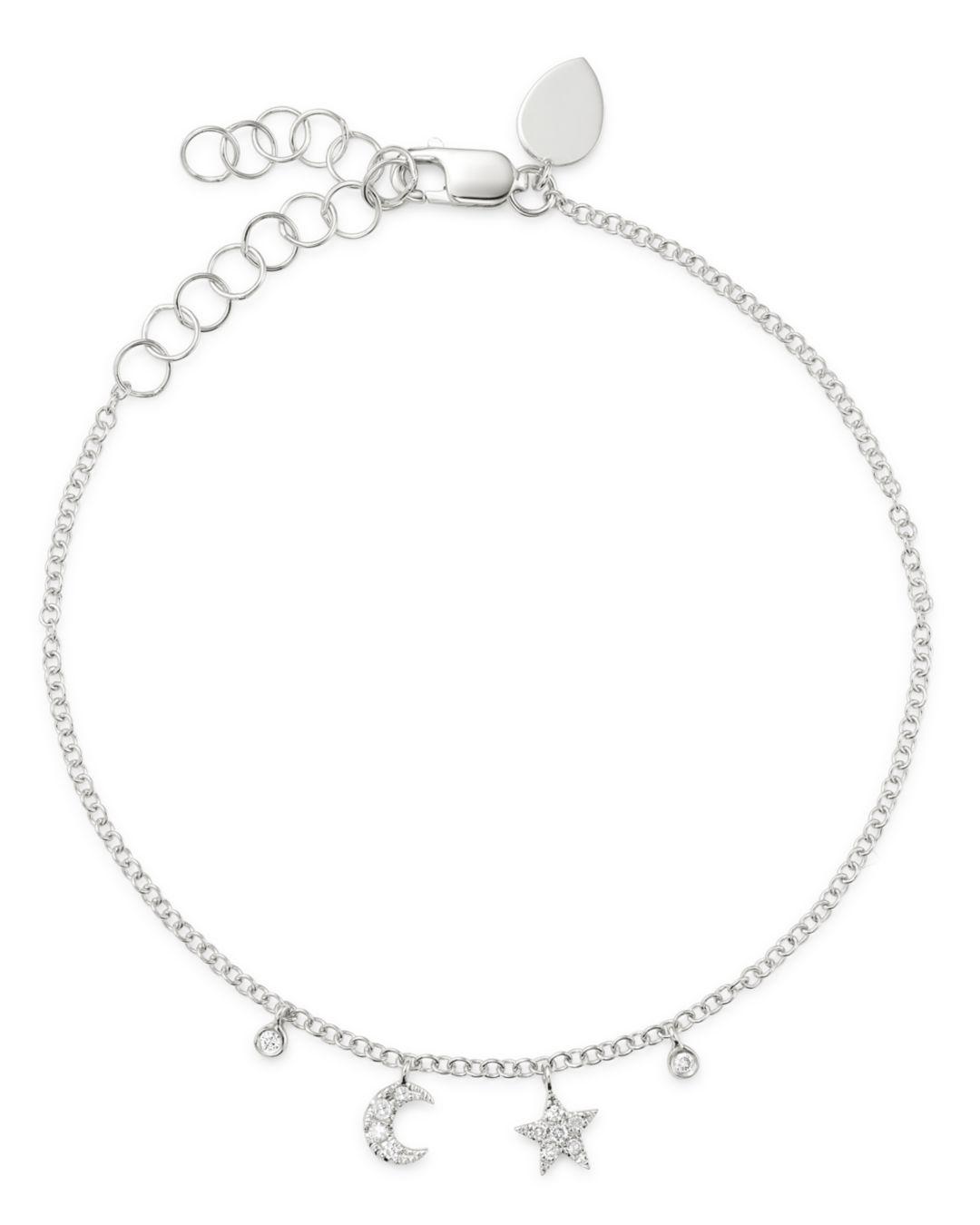 white gold star bracelet
