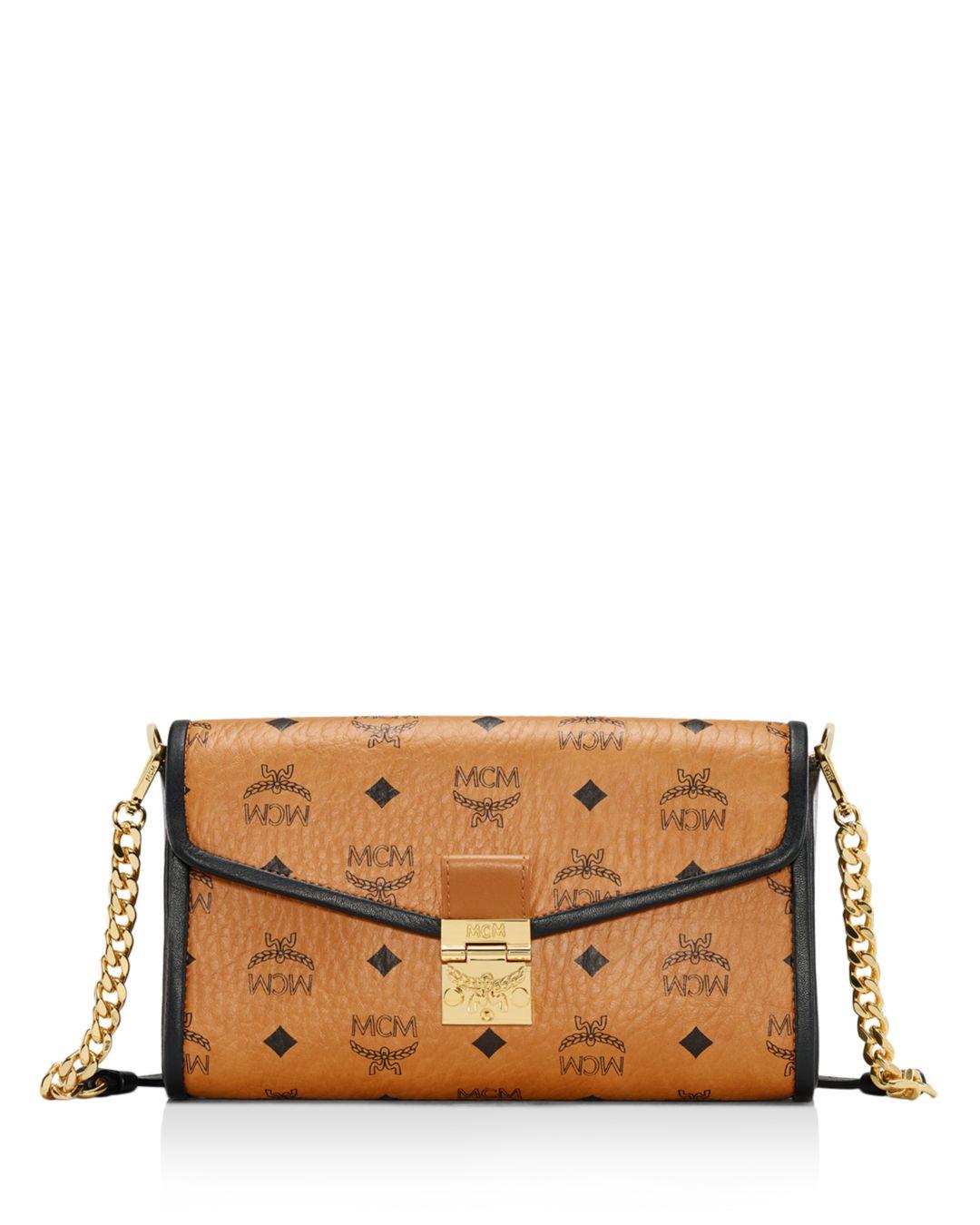 mcm millie visetos flap crossbody