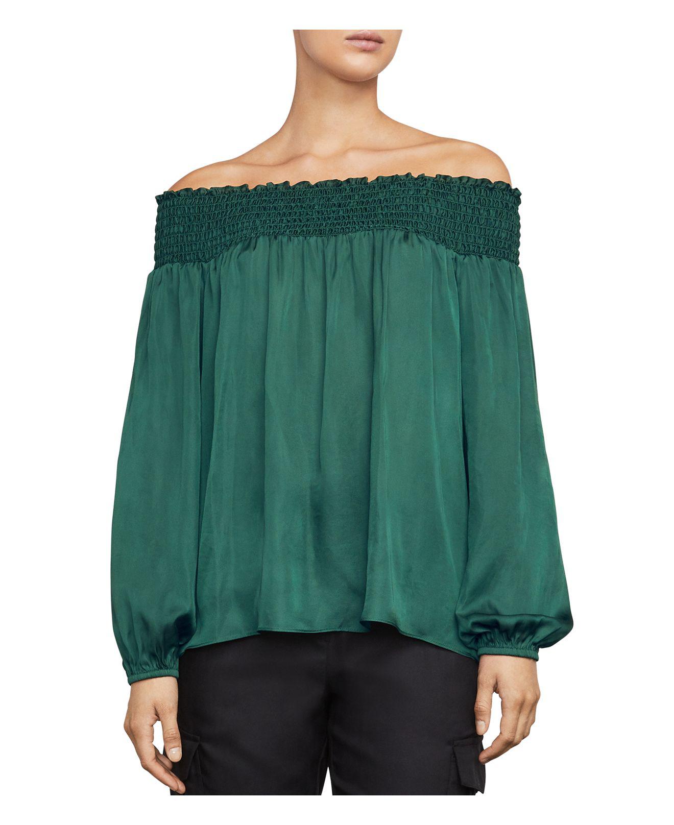 bcbg off the shoulder top