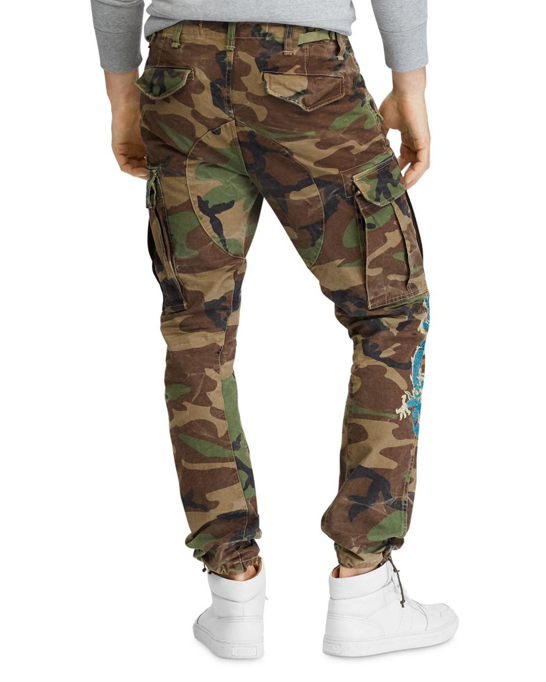 Polo Ralph Lauren Cotton Men's Slim-fit Camo Cargo Pants in Green for Men |  Lyst