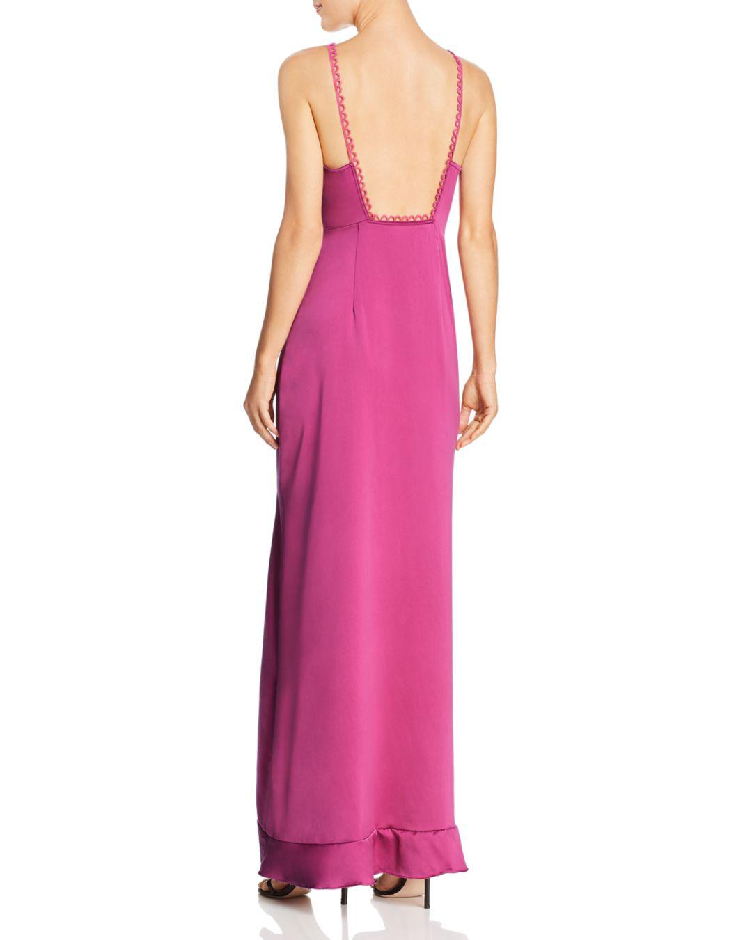 isabella ruffled maxi dress