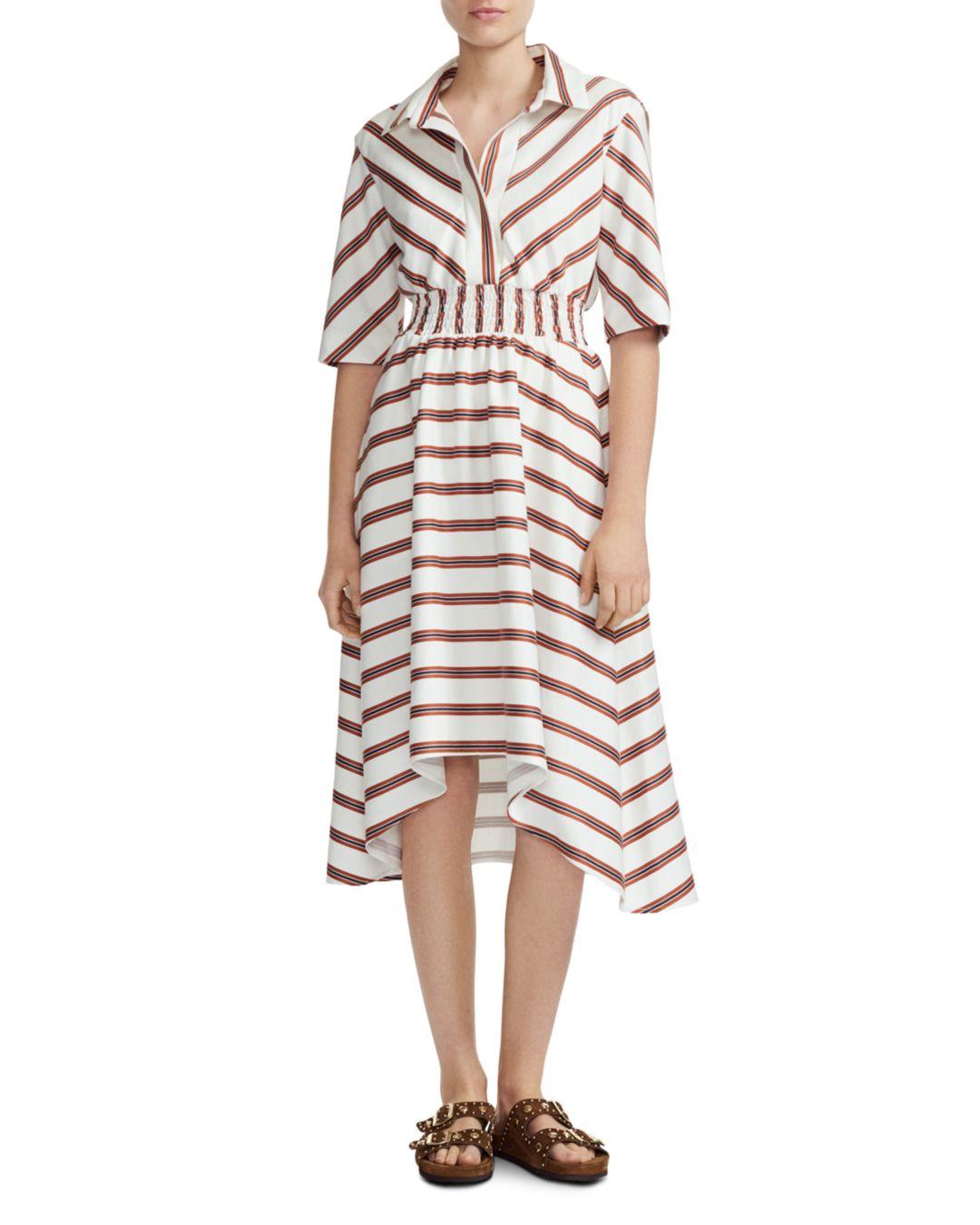 Maje Romala Striped Shirt Dress | Lyst