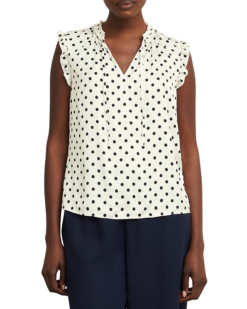 hobbs polka dot blouse