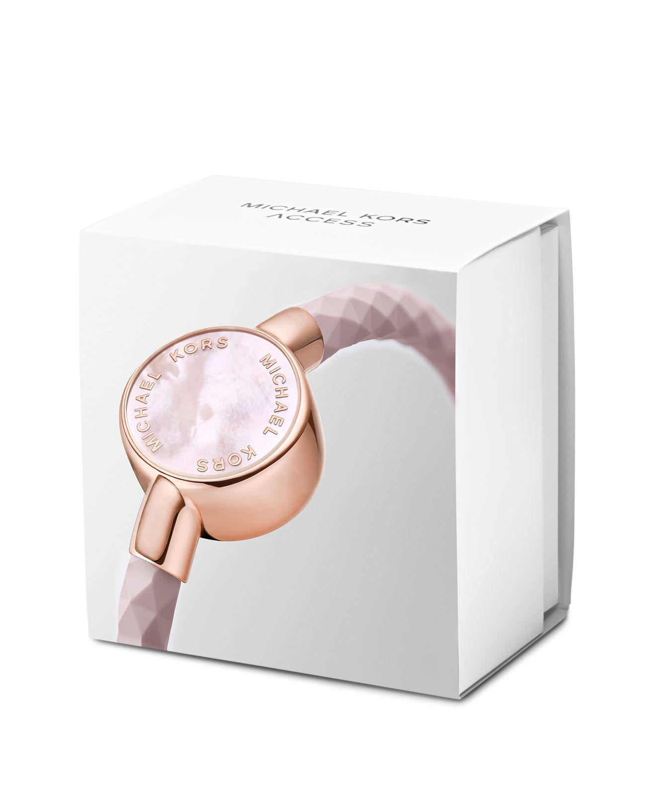 Michael Kors Access Women's Crosby Pink Silicone Slider Bracelet Activity  Tracker 24mm Mka101004 - Lyst