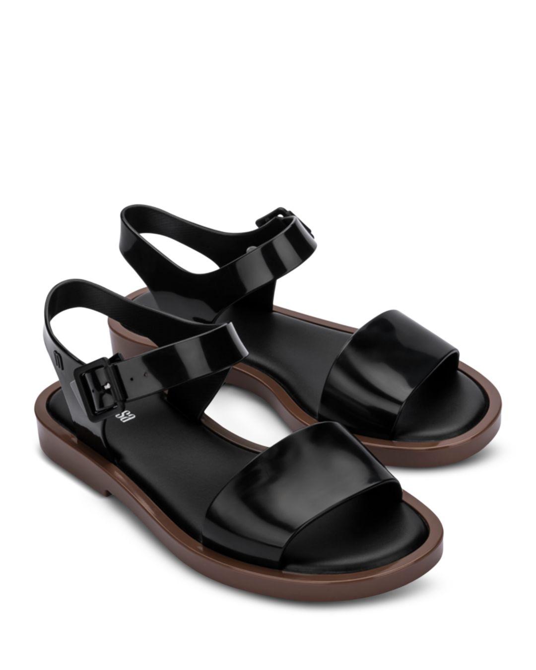 Melissa Marsand Ii Ankle Strap Slingback Sandals in Black | Lyst