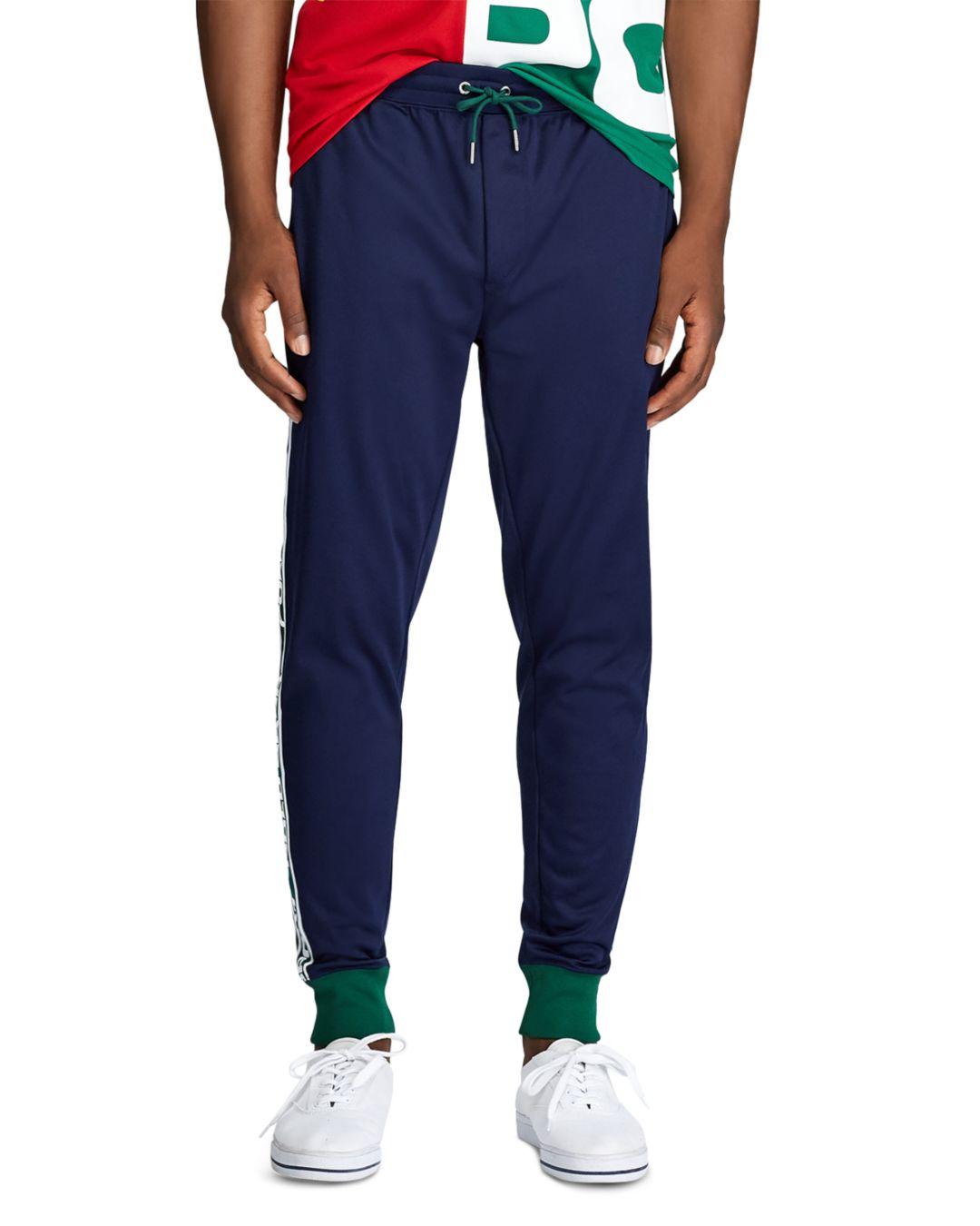 blue polo sweatpants