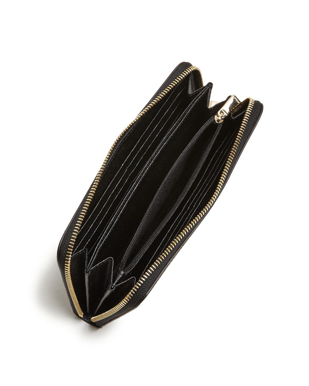 Furla Babylon Zip Around Extra Large Leather Wallet in Black - Lyst