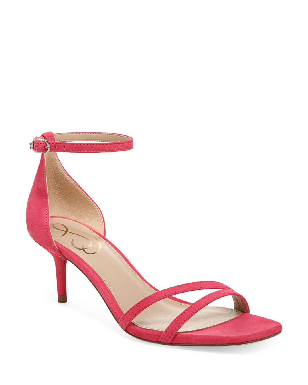 Sam Edelman Peonie Ankle Strap High Heel Sandals in Pink | Lyst