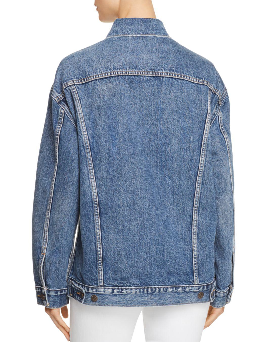Levi's Baggy Trucker Denim Jacket In Bust A Move in Blue - Lyst