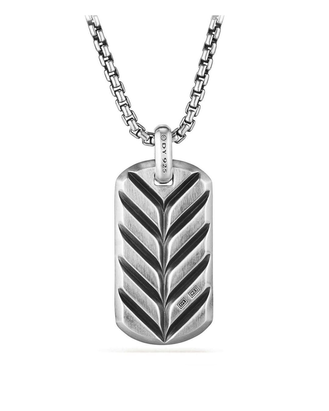 David Yurman Exotic Stone Tag In Black 