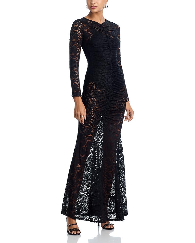 chinese dress ladies Black Le Stretch Lace Long Sleeve Dress main image 1