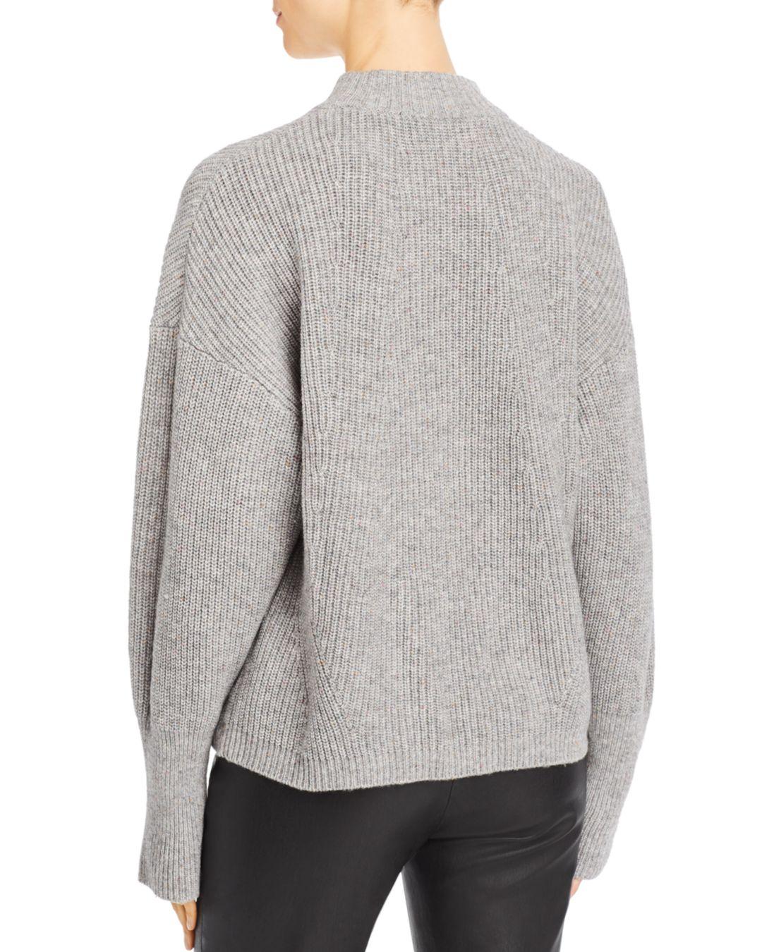 The Kooples Womens Tiger Print Silk-Blend Sweater M Beige