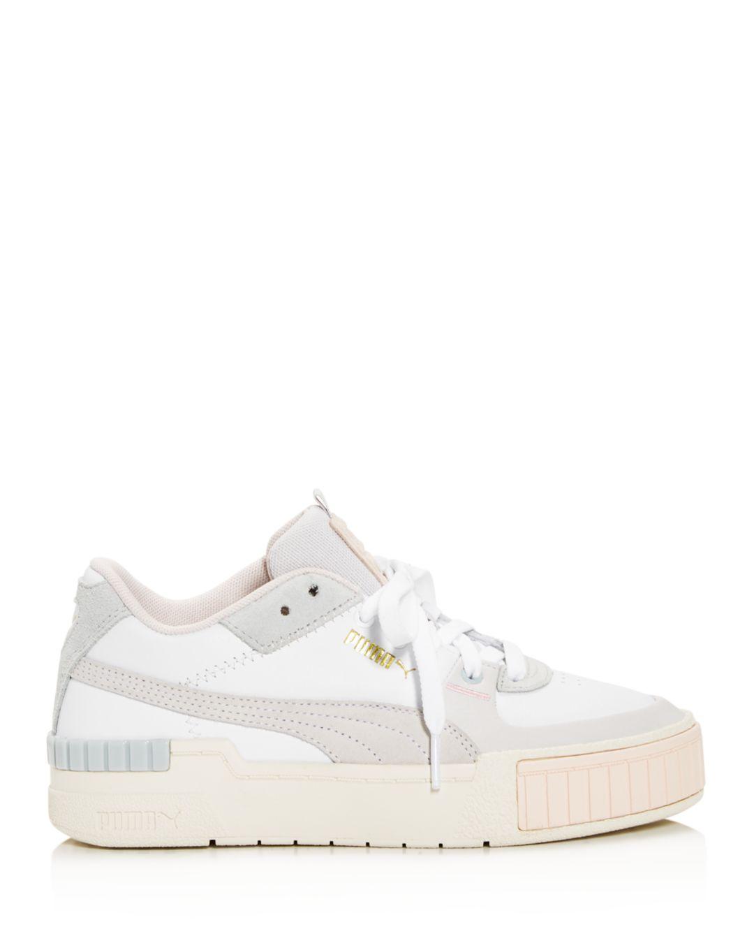 PUMA Leather Cali Sport Mix Shoes in White - Lyst