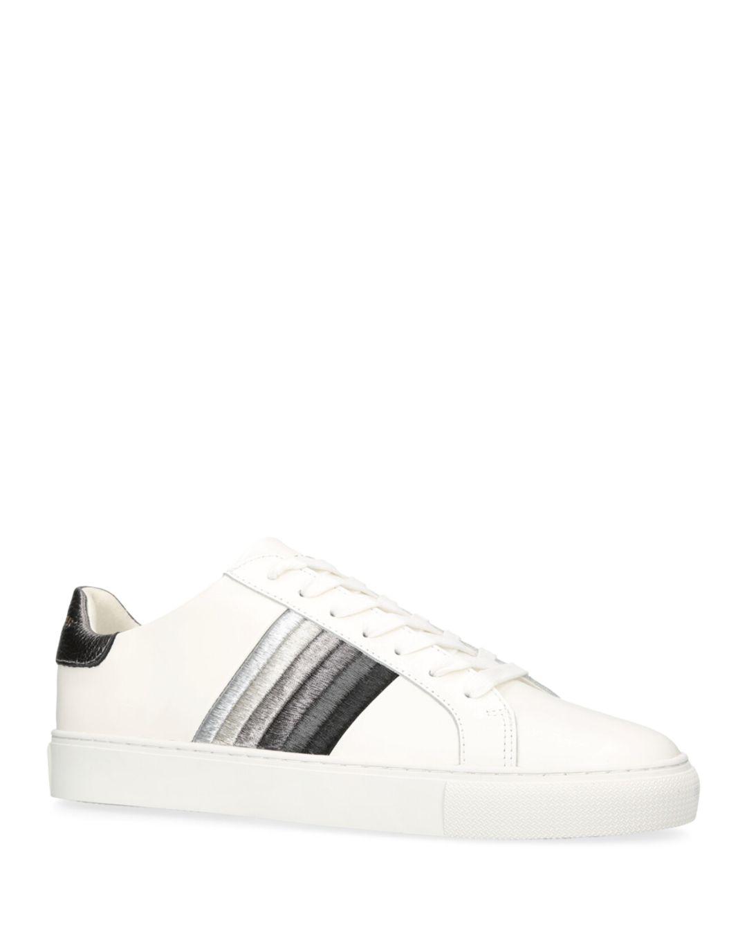 Kurt Geiger Lennon Rainbow Lace Up Sneakers in White for Men | Lyst