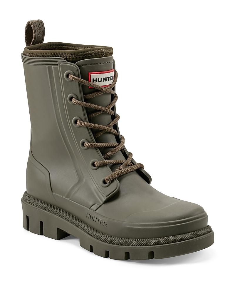 HUNTER Diana Lace Up Boots in Green Lyst