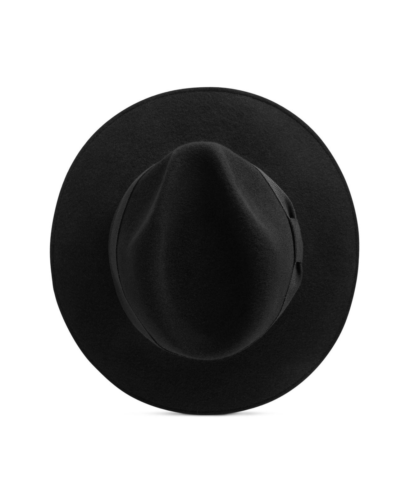 Reiss Wool Felt Fedora in Black | Lyst 
