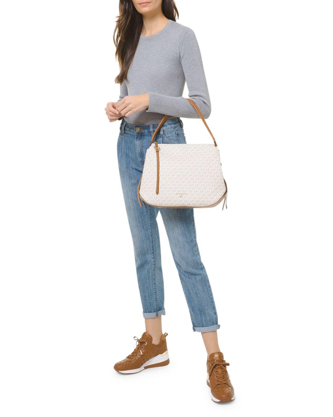 MICHAEL Michael Kors Grand Large Leather Hobo Shoulder Bag | Lyst