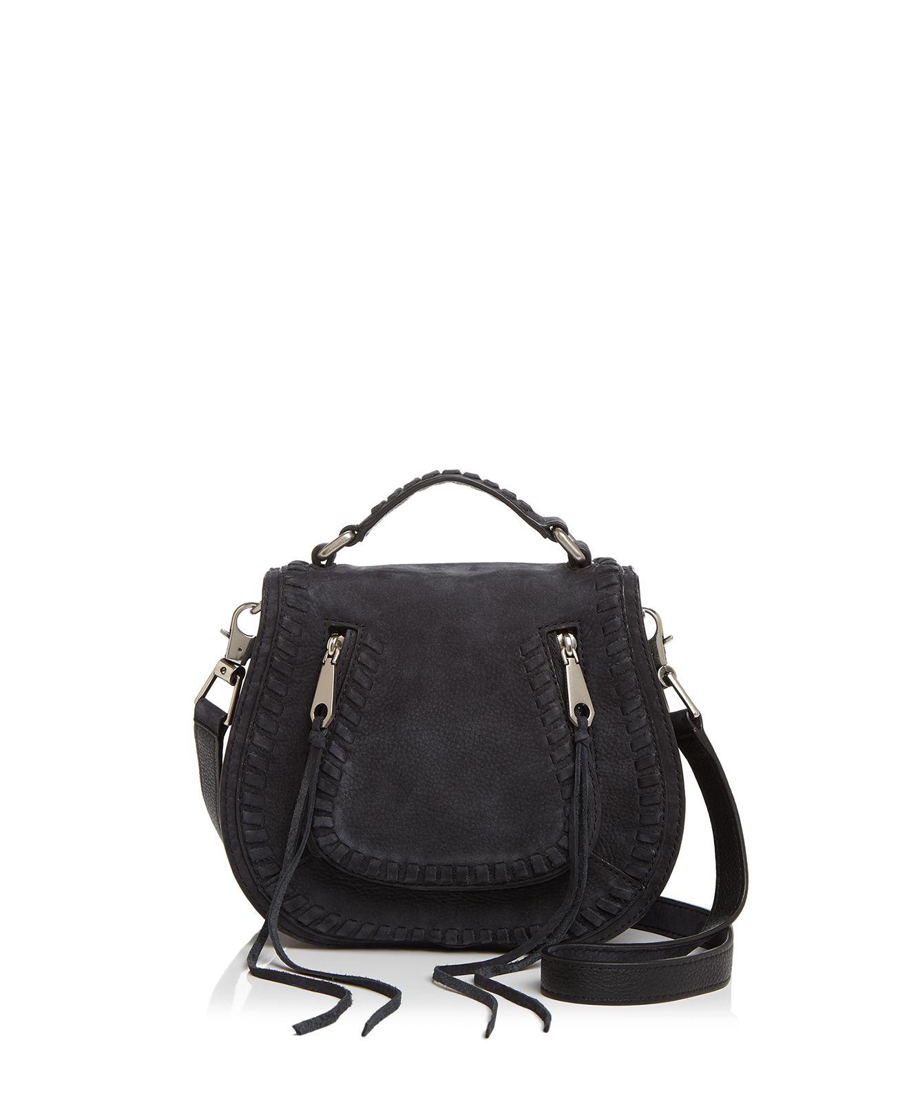 rebecca minkoff suede saddle bag