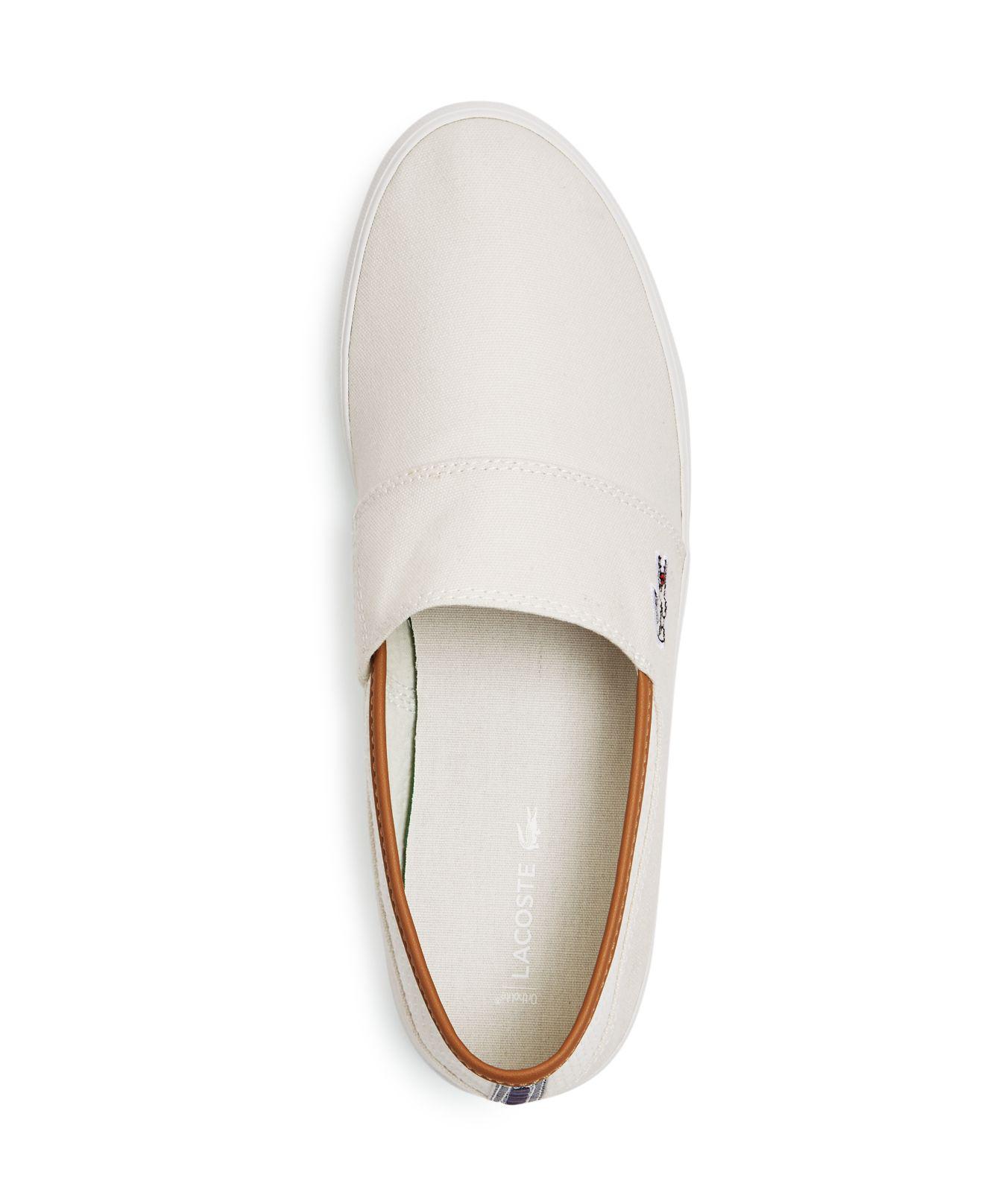 Lacoste Men's Marice Slip-on Sneakers in White for Men | Lyst