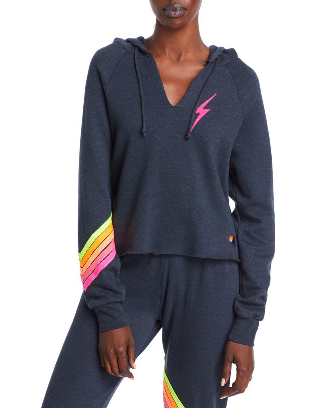 Aviator Nation Bolt Chevron Hoodie | Lyst