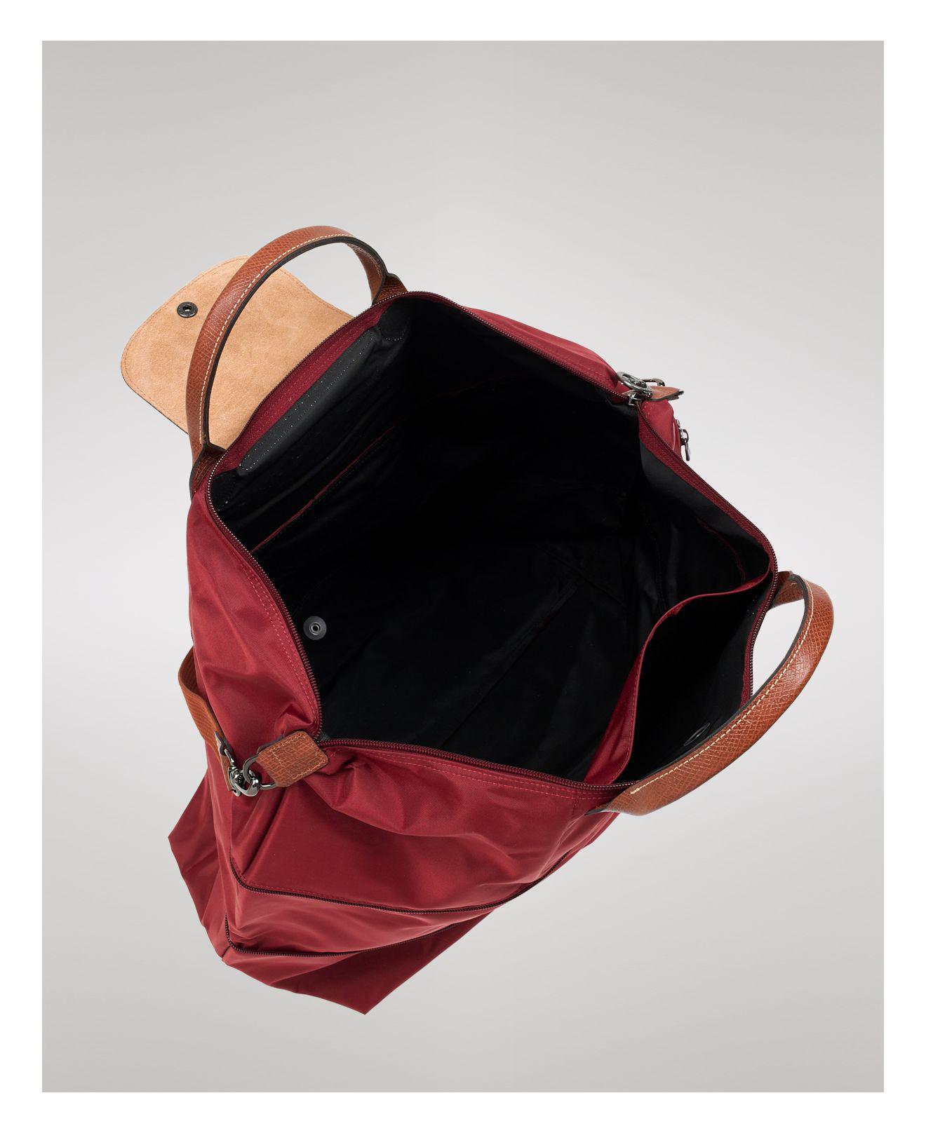 longchamp expandable duffel