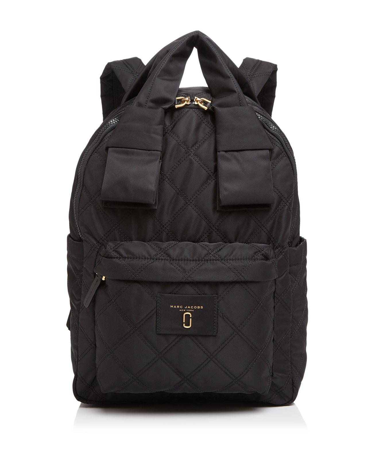 Marc Jacobs Synthetic Knot Large Quilted Nylon Backpack in Black Lyst