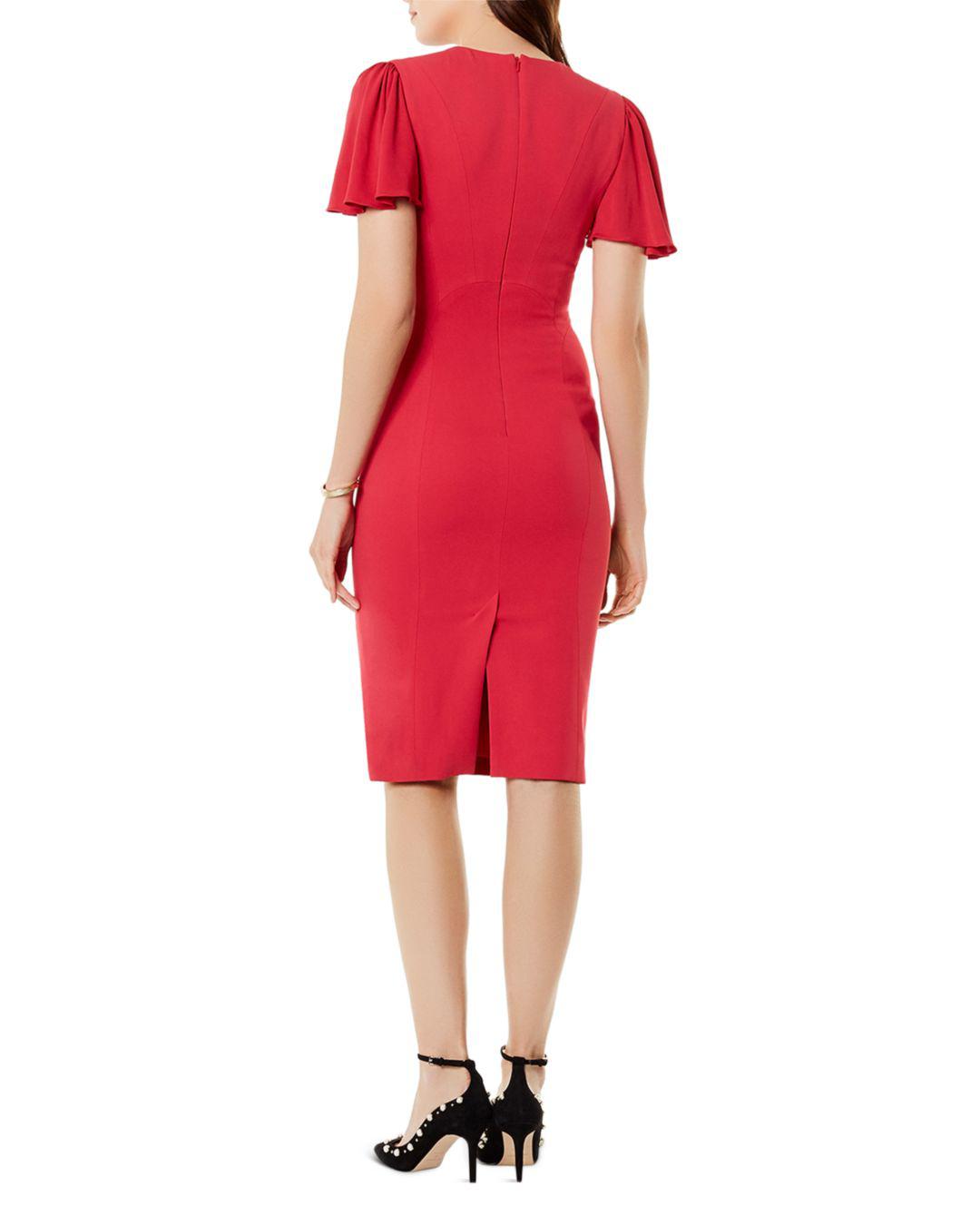 karen millen gathered detail midi dress